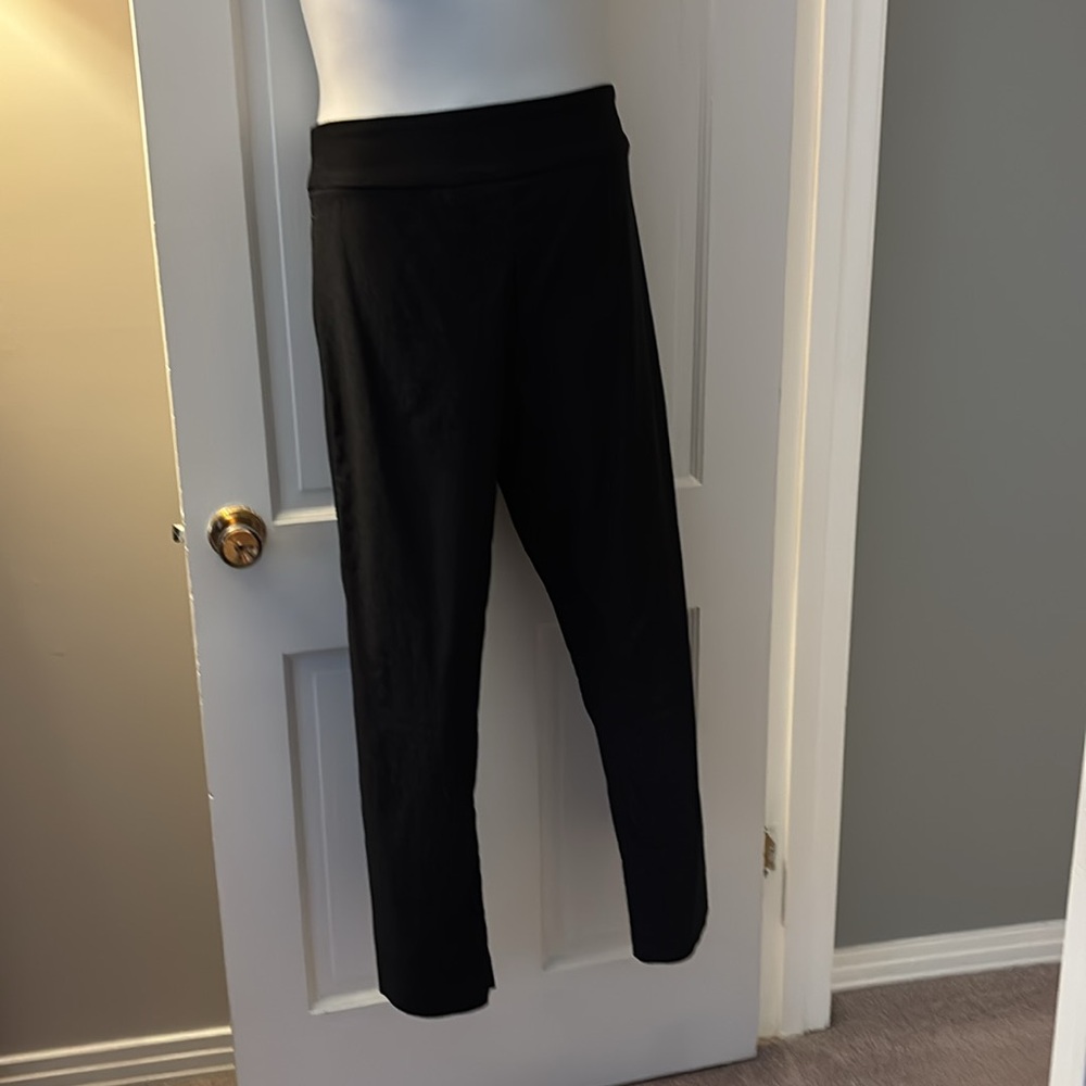 Lior Size 12 black and grey pants, spandex, shaping!